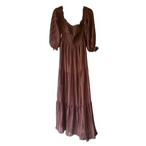 Off-Shoulder Peasant Dress